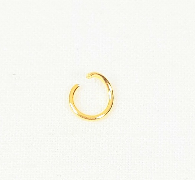 Appr&ecirc;ts bijoux: lot de 100 anneaux de jonction ouverts 5mm dor&eacute;s