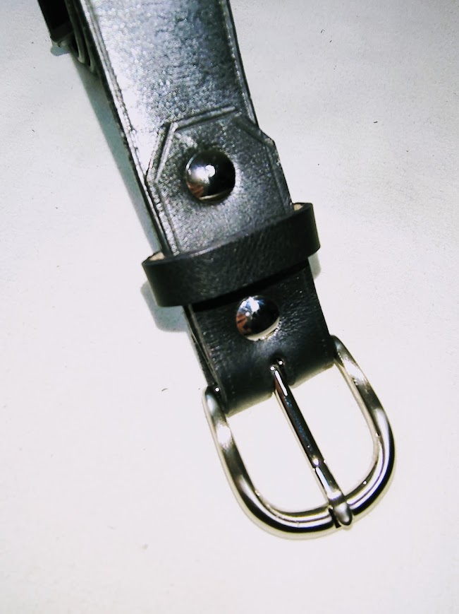 Ceinture classique cuir noir 