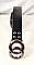 Ceinture cuir noir pour Elle ou Lui