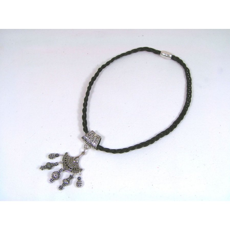 50m diâmetro do cordão de couro redondo 2mm preto
