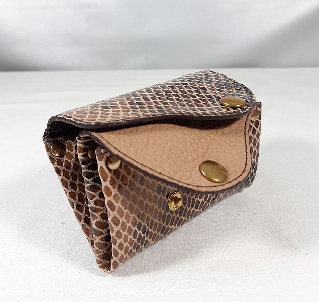 Porte monnaie cuir de ch&egrave;vre