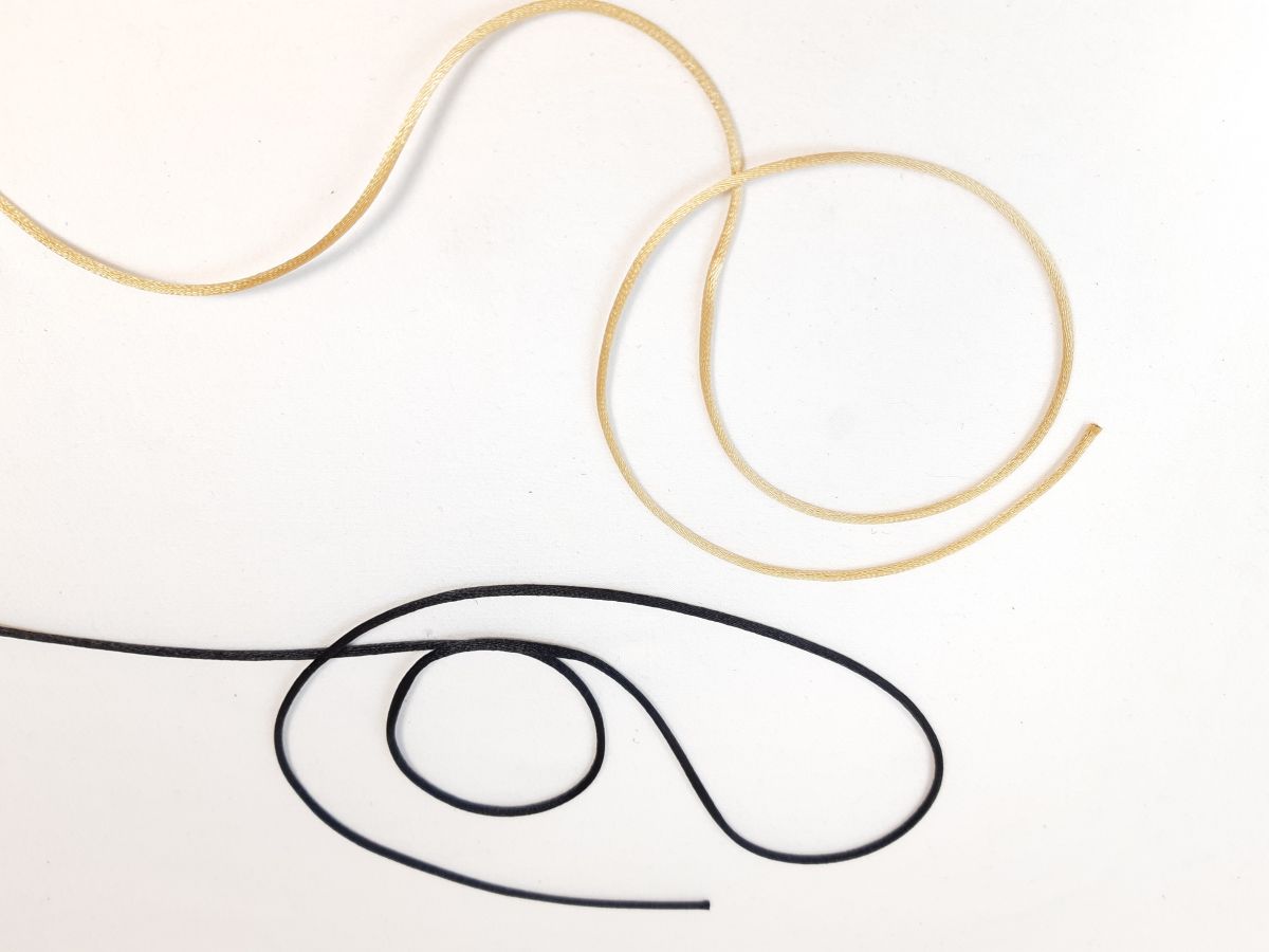 Material sintético de 2mm de diâmetro de rabo de rato.