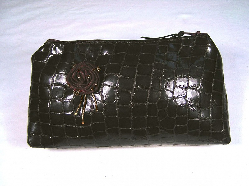 Mala de maquilhagem, cor de borgonha