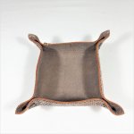 Bolso em pele, prático para guardar chaves, jóias, etc.